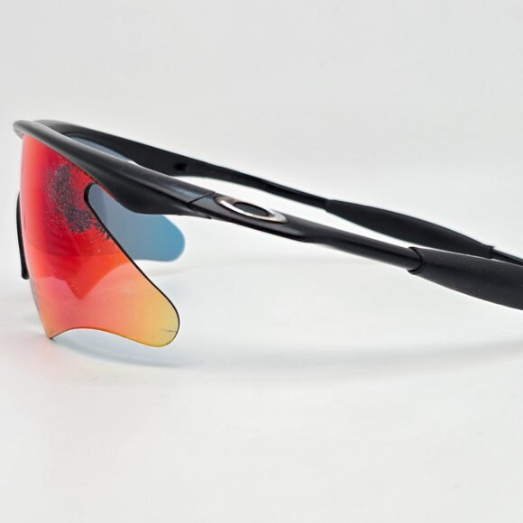 Oakley 09-233 New M Frame Jet Black Frame +Red Iridium Heater Lens Sunglasses - Picture 3 of 16
